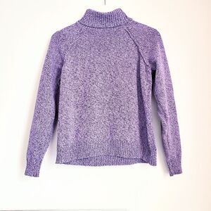 Karen Scott Purple Marled Turtleneck Sweater Size MP